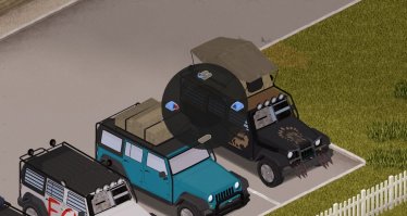 Мод "[41.55+] Autotsar Tuning Atelier - Jeep Wrangler" для Project Zomboid 2