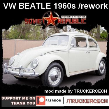 Мод "VW Beatle 1960s" для Workers & Resources: Soviet Republic