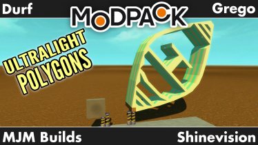 Мод "The Modpack Polygons UltraLight" для Scrap Mechanic