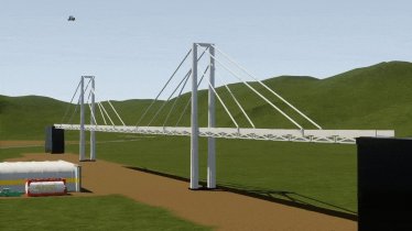 Мод "Dynamic Suspension Bridge" для Brick Rigs